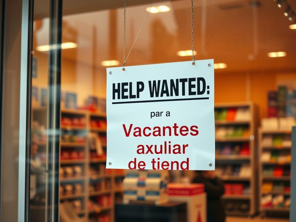 Vacantes para Auxiliar de Tienda